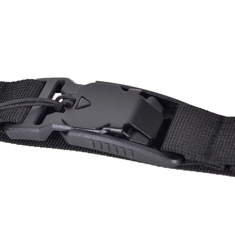 Cinturón de nailon de lona Universal para deportes al aire libre, cinturón de pantalones de carga de ocio con hebilla magnética para jóvenes de mediana edad, cinturón extremadamente delgado - imagen 4