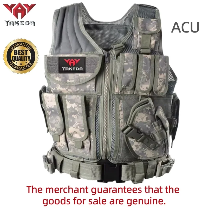 Chaleco táctico YAKEDA MOLLE ajustable para caza y entrenamiento - imagen 2