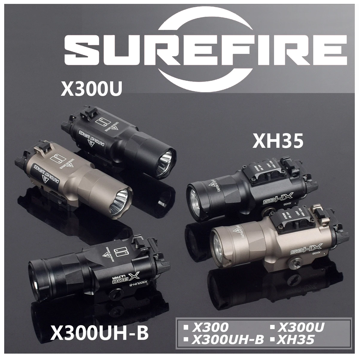 SureFire X300 IR linterna para riel de 20 mm, 600 lúmenes, aluminio - imagen 3