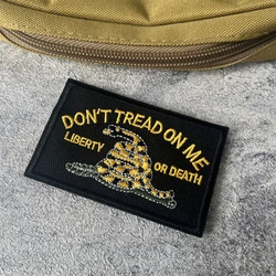 Don't Tread on Me parche moral serpiente tactico con velcro