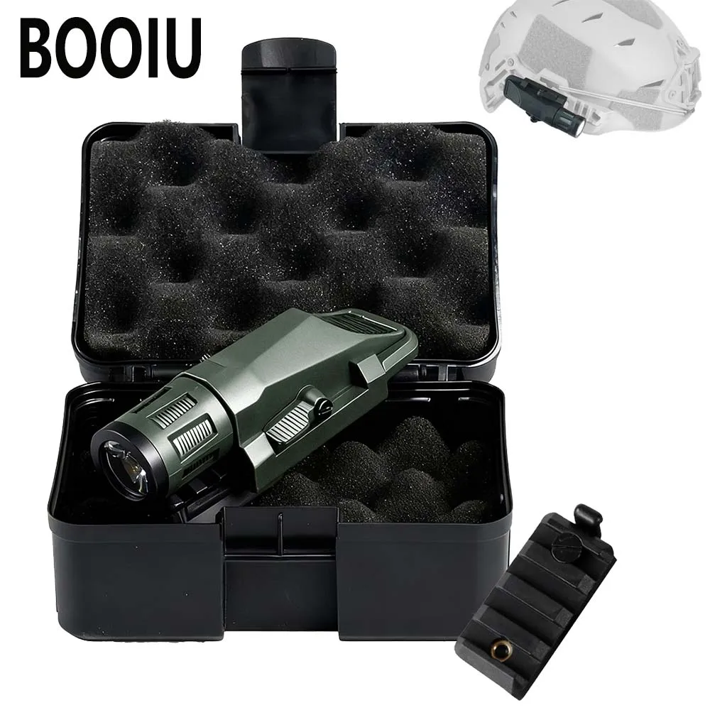 BOOIU linterna táctica WML-G2 luz LED estroboscópica Airsoft al aire libre 400 lúmenes linterna de caza impermeable Camping antorcha fuerte