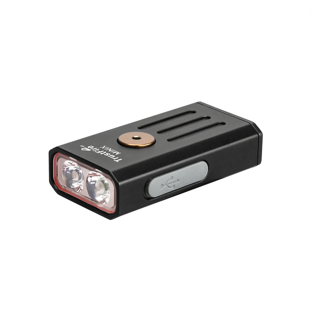 Trustfire Minix-linterna recargable EDC UV, minillavero tipo C con 4 modos de interruptor, lámparas de iluminación Led, 320 lúmenes, Rojo - imagen 2