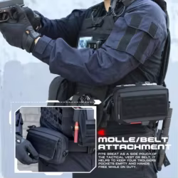 Bolsa táctica Molle Admin, bolsa Modular EDC cortada con láser para exteriores, supervivencia, transporte diario, riñonera médica EMT