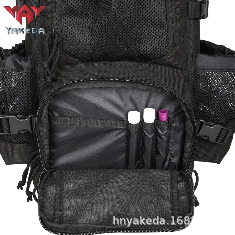 YAKEDA-mochila táctica impermeable para hombre, de nailon 1000D morral, para exteriores, Camping, caza, MOLLE - imagen 5