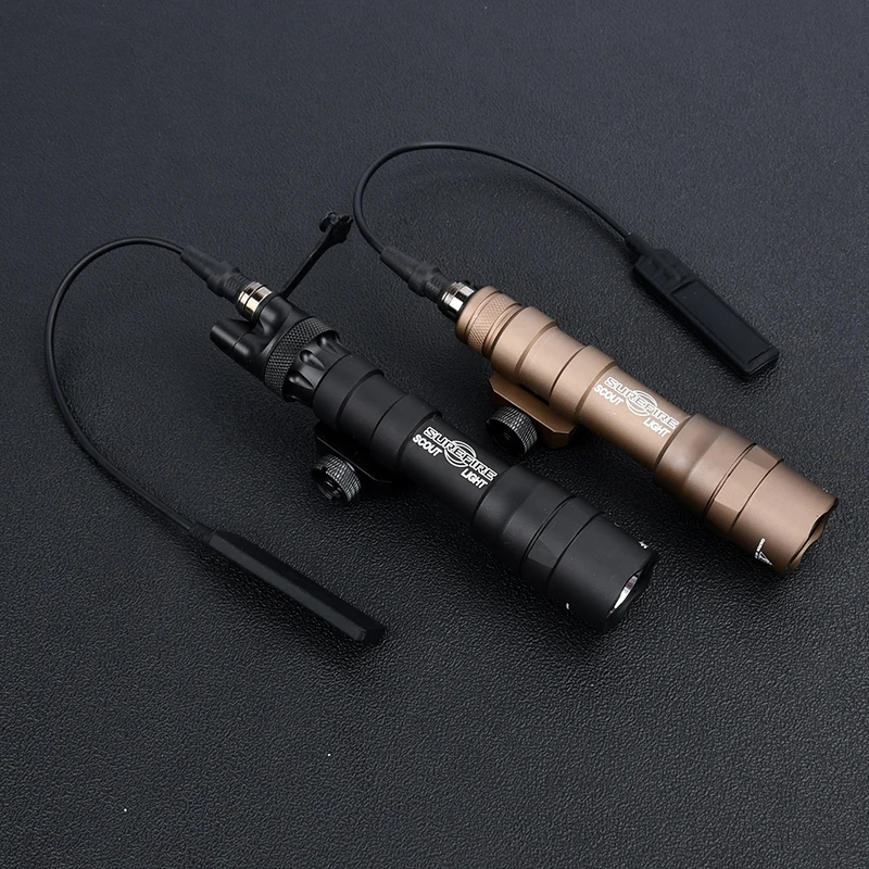 WADSN Luz de explorador M600DF con tapa trasera de Metal Surfire M600 M600C 1400 lúmenes antorchas Airsoft caza Softair arma iluminación - imagen 3