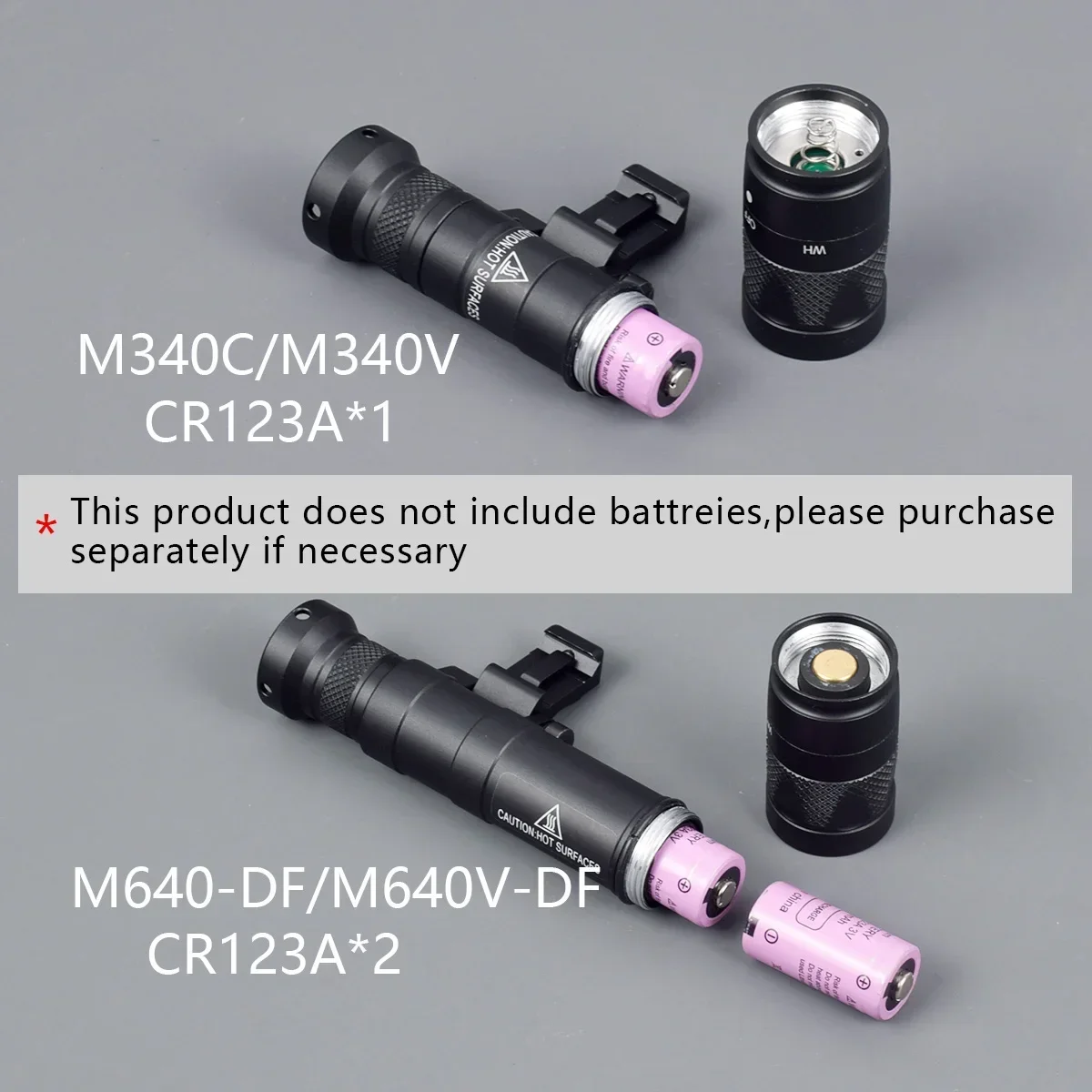 Airsoft Surefire M300 M340C M640DF estroboscópico de alto rendimiento M340V M640V-DF armas luz de explorador con montaje compensado de riel Picatinny de M-LOK - imagen 5