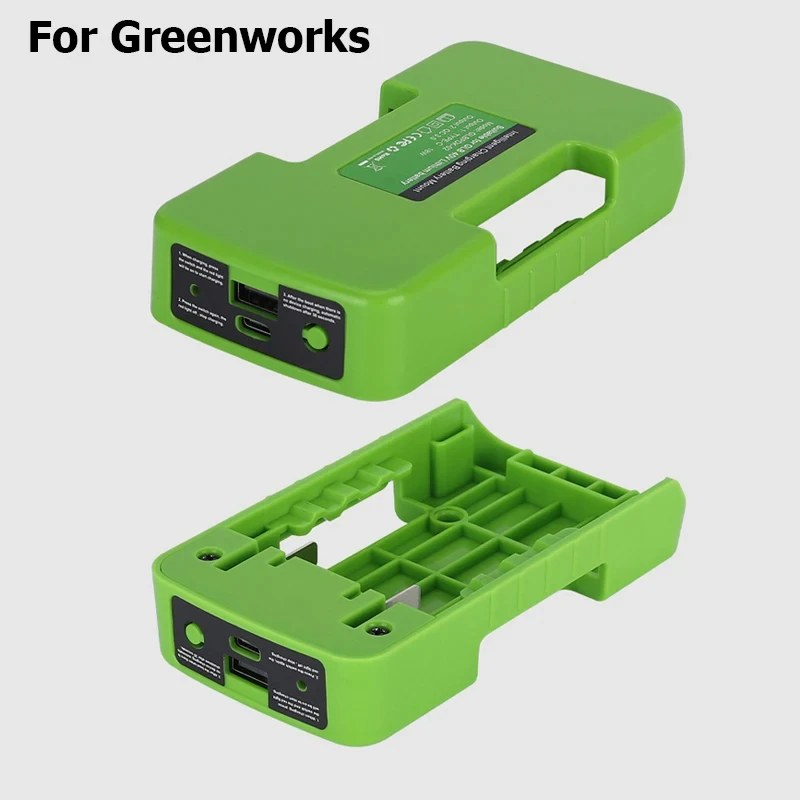 Adaptador de fuente de alimentación para Greenworks, batería de iones de litio de 40V, carga rápida para teléfono móvil, accesorios de herramientas eléctricas - imagen 5