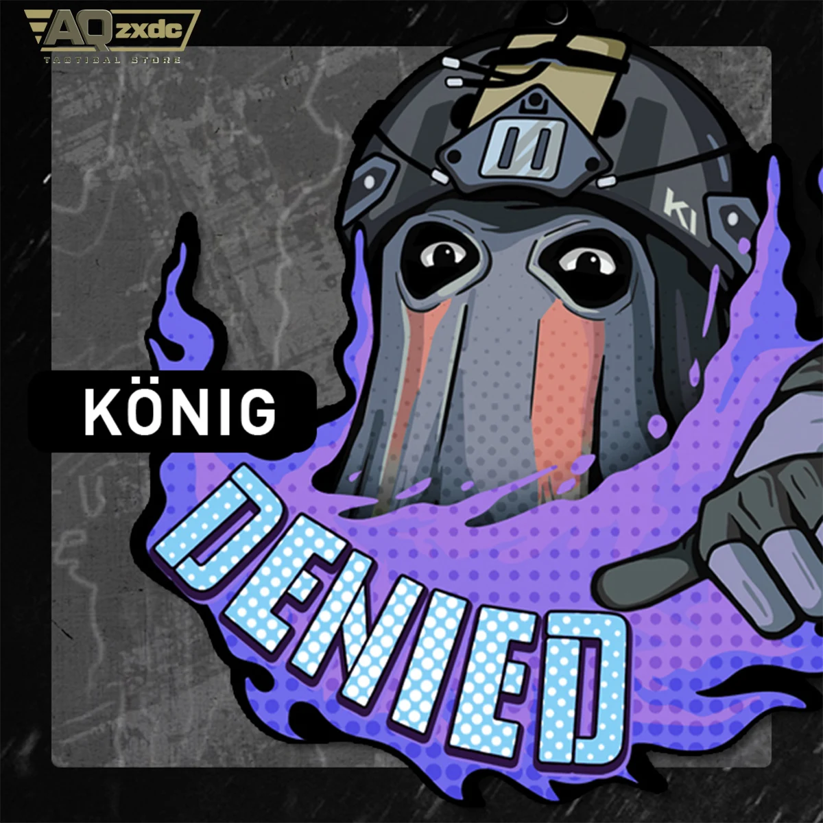 AQzxdc Cod 16 Konig llavero Call of Duty COD20 Konig refundido a solicitar etiqueta llavero colgante periférico universal - imagen 3