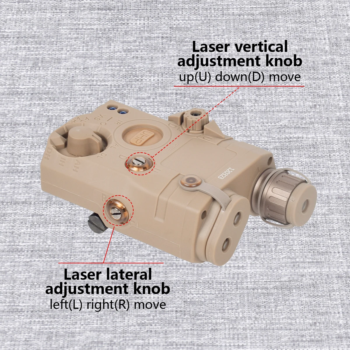 Táctico UHP AN PEQ 15 PEQ-15 punto rojo verde azul mira láser IR luz de relleno SureFire M600 armas explorador luz LED ajuste riel de 20MM - imagen 3