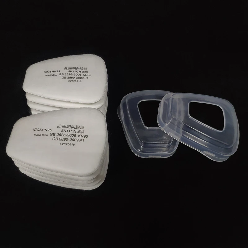 Venta al por mayor de filtros de algodón 5N11 a prueba de polvo 501 para 3M 6001 6002 6004 6200 7502 6800 respirador químico protección de máscara de Gas - imagen 3