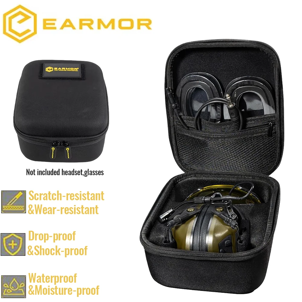 EARMOR estuche táctico para protección auditiva, gafas y accesorios