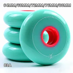 8 Ruedas Patines en Línea PU 82A Turquesa 68-80mm