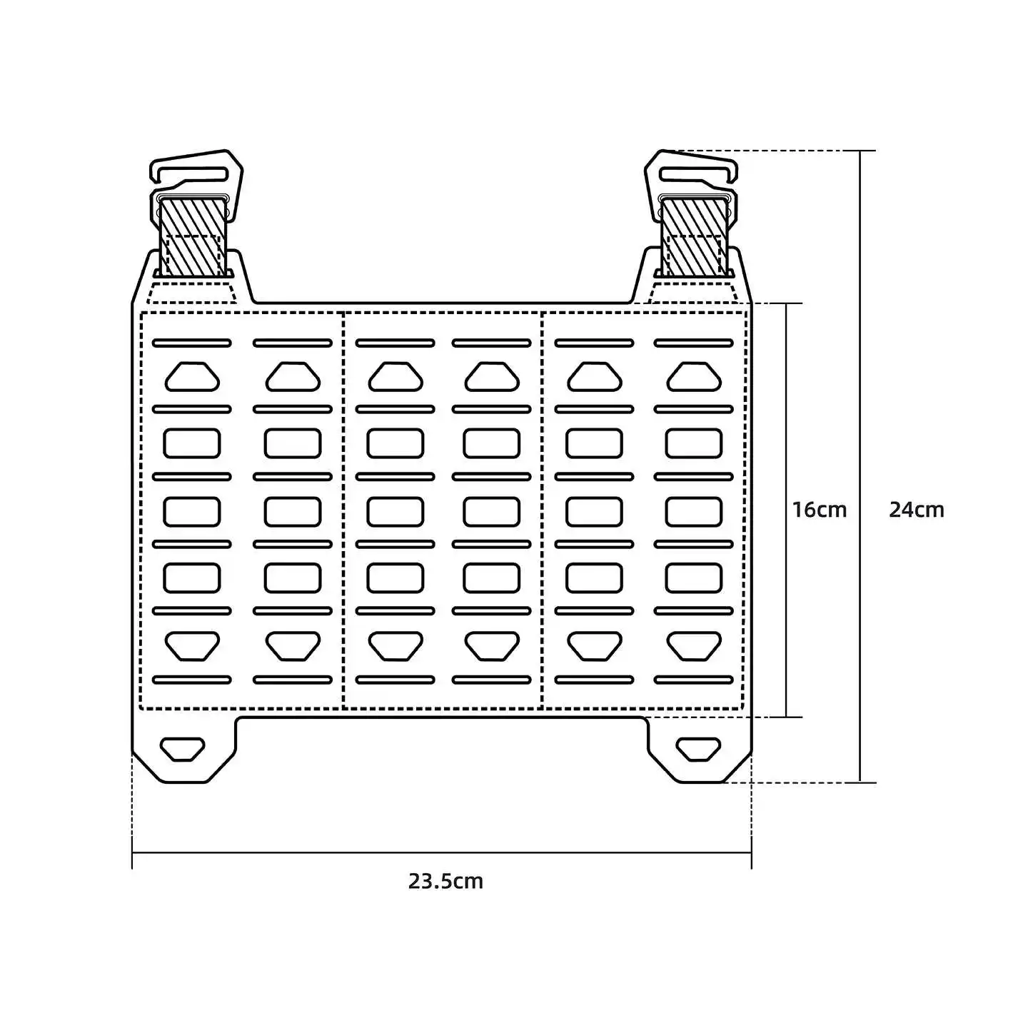 Tablero de panel MPCS V2 Molle: plano y liviano para chalecos tácticos PX-1/PX-2 - imagen 2