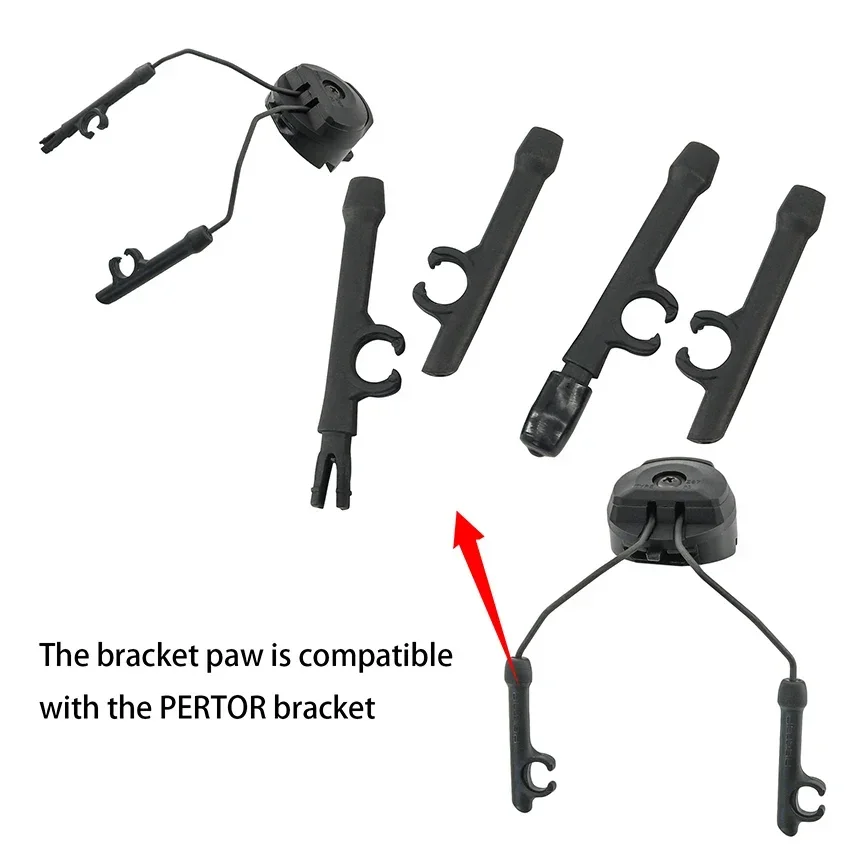 Accesorio de auriculares tácticos para adaptador de riel ARC para auriculares Pelto Comta II III IV, accesorio de riel de montaje para casco táctico - imagen 4