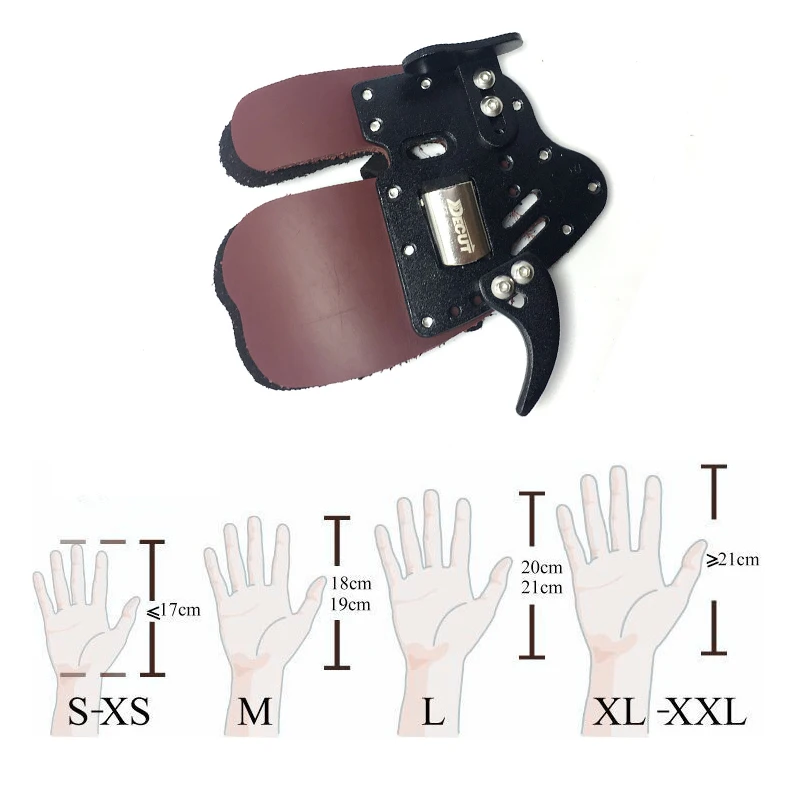 Protector de dedo para tiro con arco recurvo, lengüeta de dedo, decoración para mano izquierda/derecha, Flecha de tiro de objetivo de caza tradicional, 1 unidad - imagen 2