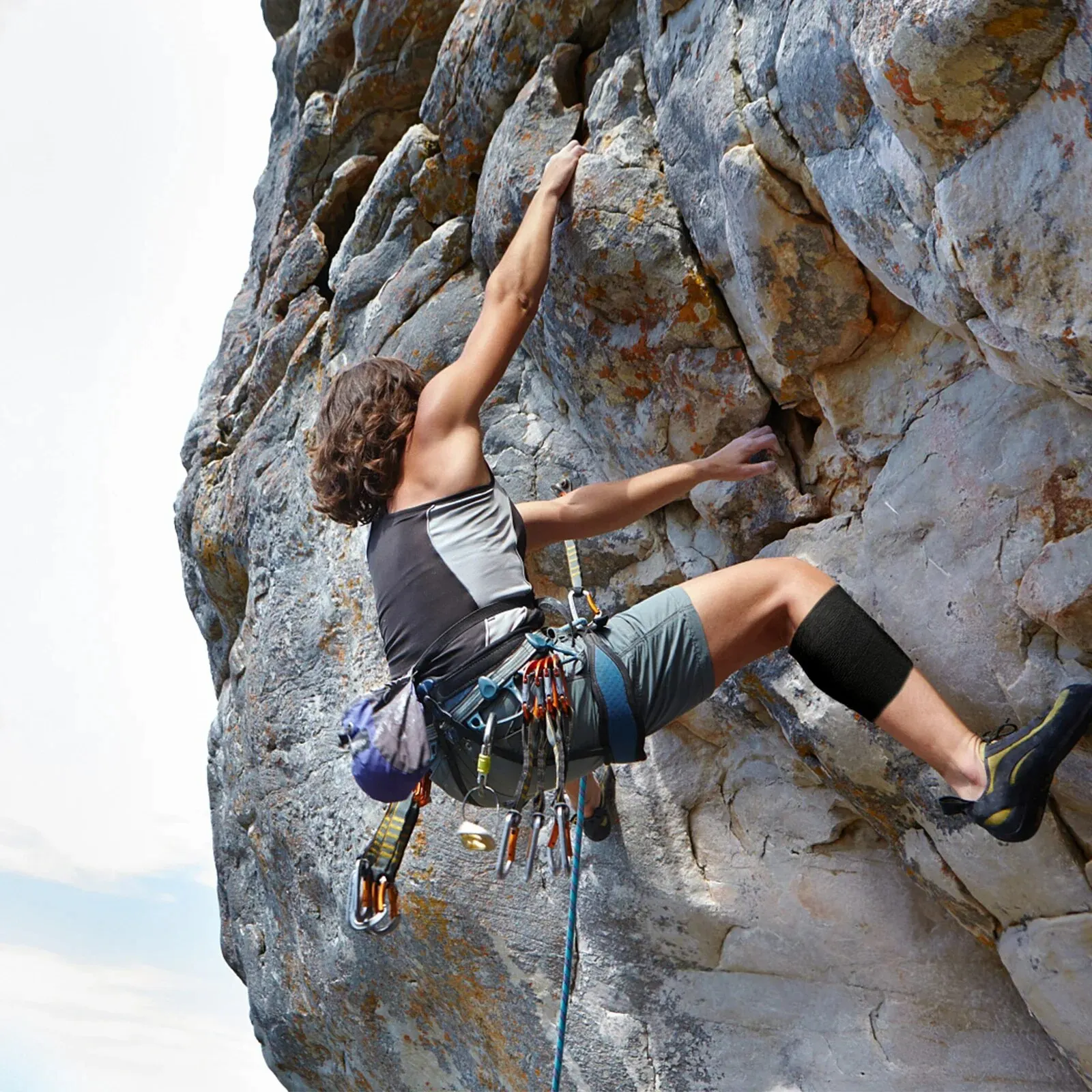 Vendaje autoadhesivo elástico no tejido, vendaje cohesivo para deportes, fijación de dedo, muñeca, pierna, 2,5/5/7, 5/10cm X 4,8 m, 1 rollo - imagen 5