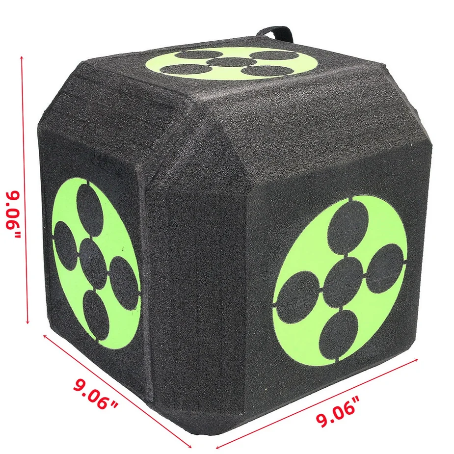 Tiro con arco objetivo poliédrico flecha 3D cubo de espuma autocurativa de alta densidad 23 x 23 cm - imagen 4