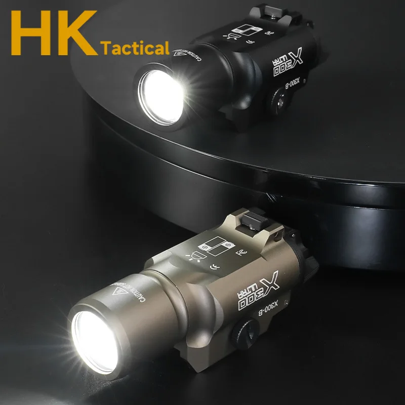 Linterna táctica de Metal SF X300-B X300B X300, luz LED blanca de 1000LM, armas de caza estroboscópicas, luz colgante de explorador, compatible con riel de 20mm - imagen 4