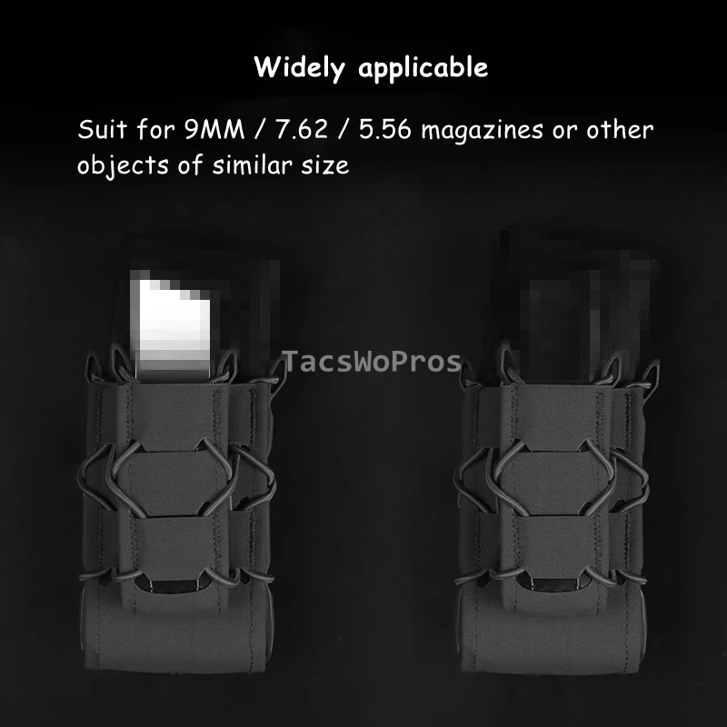 9MM / 5,56 7,62 bolsa para revistas Combo caja de almacenamiento táctica Mag caza al aire libre Airsoft Molle linterna bolsa antorcha paquetes - imagen 5