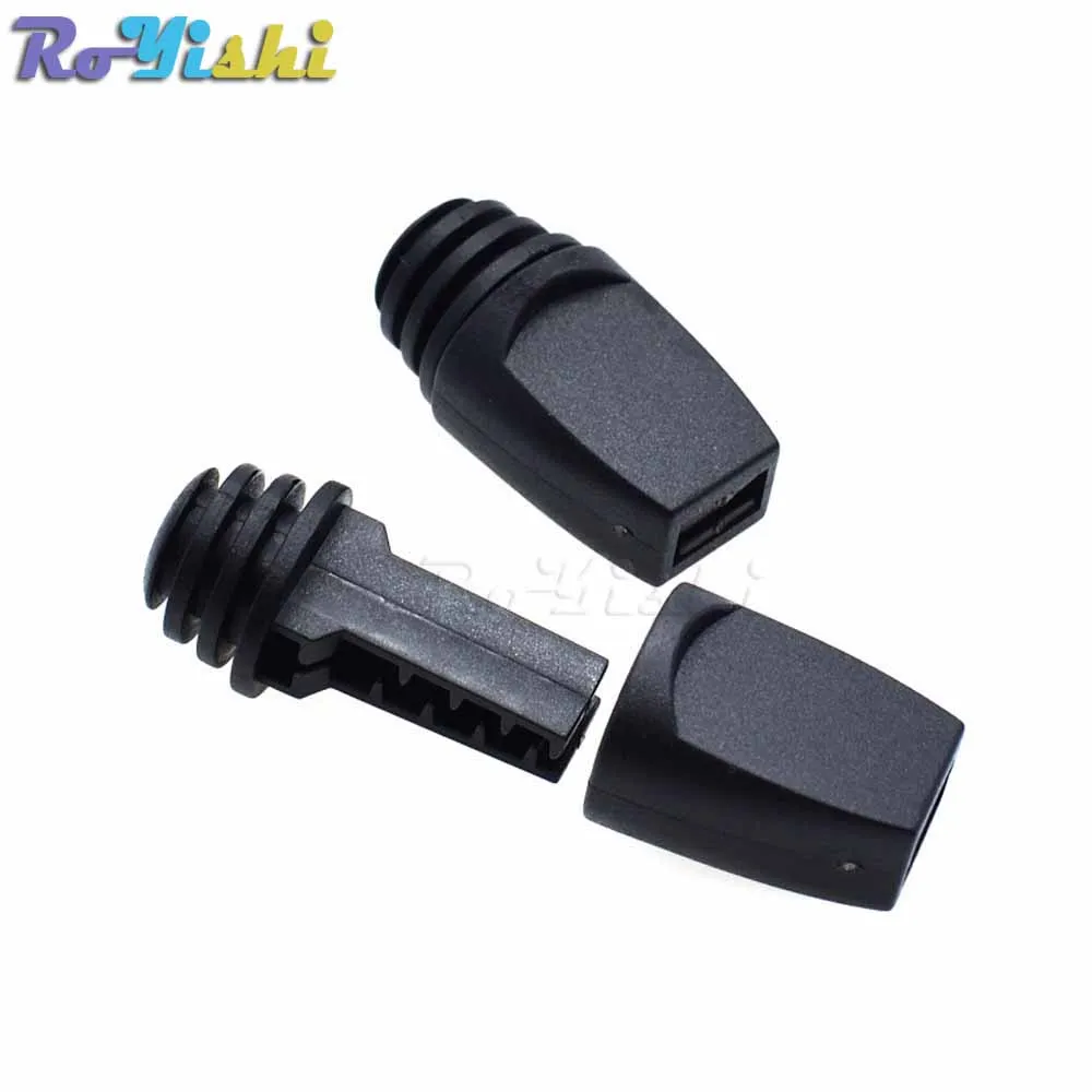 10 unids/pack Clip de cremallera hebilla tiradores de cremallera extremos de cuerda bloqueo negro para Paracord - imagen 3