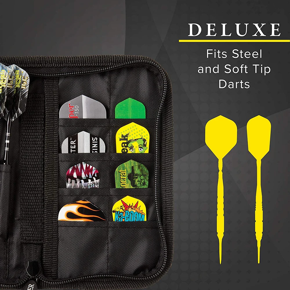 Bolsa de almacenamiento de dardos de nailon duro, bolsa portátil ligera, ejes de dardos, soporte de vuelo, billetera para viajes al aire libre, Gadget de transporte - imagen 5