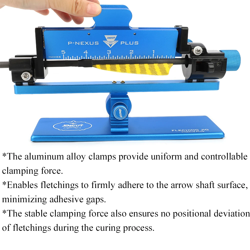Plantilla de flecha de aluminio, dispositivo de unión de paleta de flecha, arco ajustable multiángulo, palo de tiro, pluma de flecha, herramienta de bricolaje - imagen 4