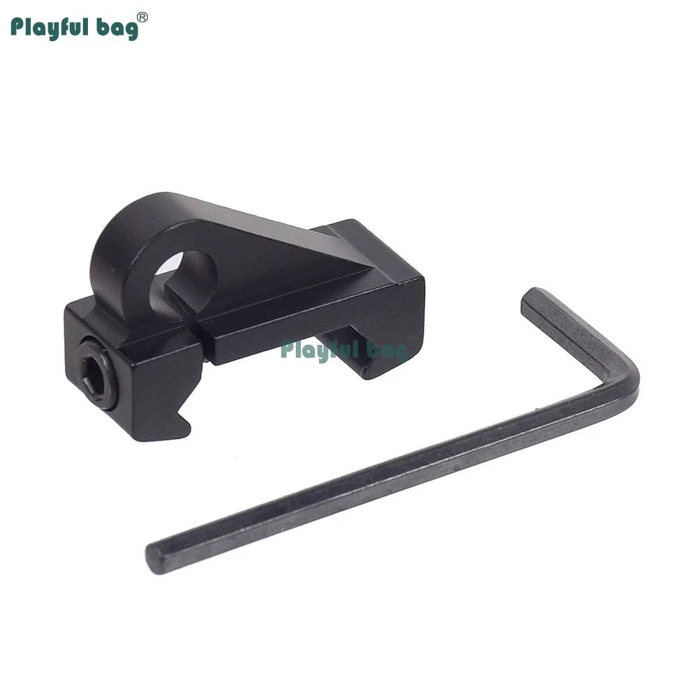 Soporte de eslinga de pistola de aluminio de 20mm, Clip de correa de pistola de un solo/doble punto, eslinga QD para eslingas de Rifle y Airsoft AQB209 - imagen 3