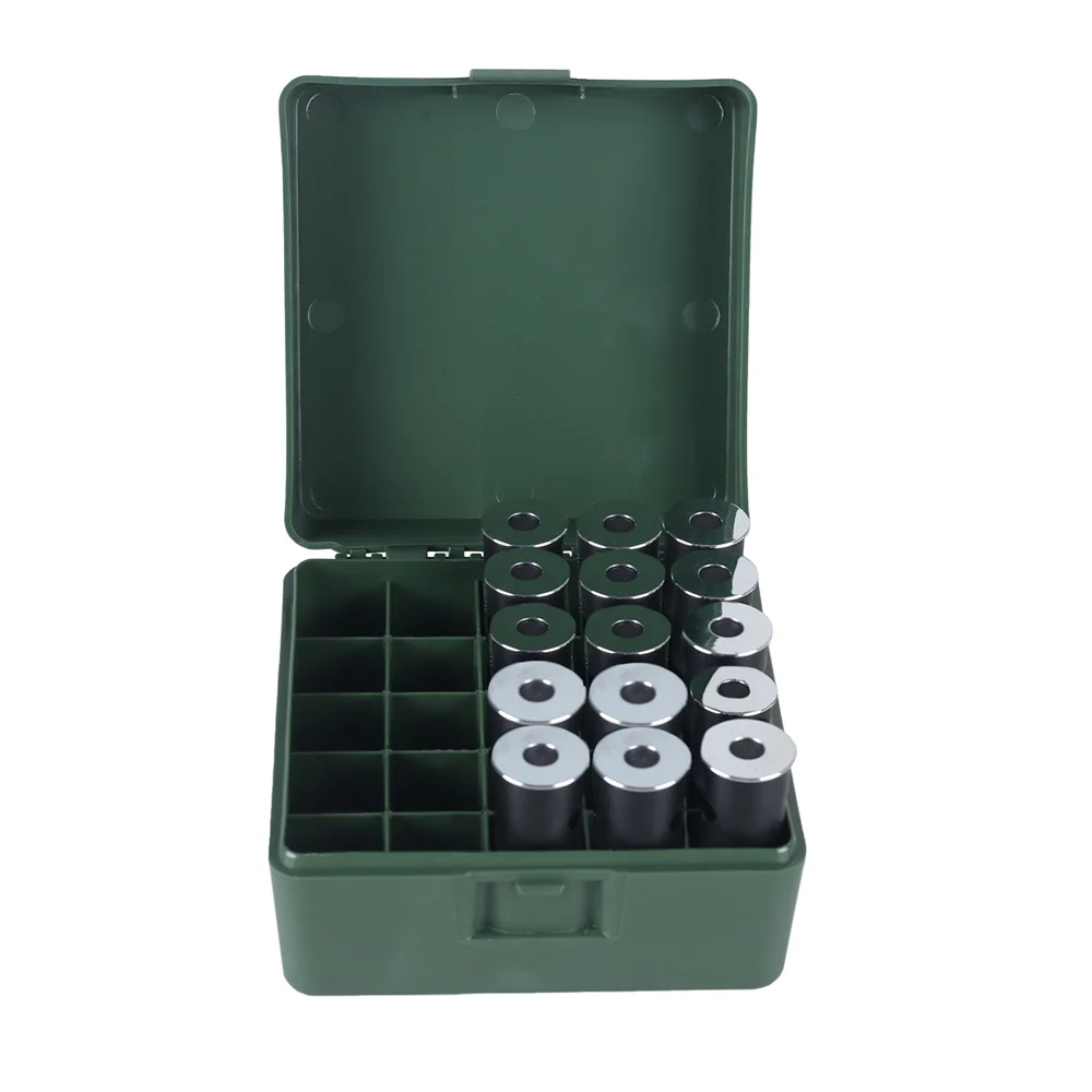 Caja de munición de 25 cartuchos, caja de carcasa de escopeta 12/20GA, soporte de carcasa de bala abatible, caja de cartuchos, caja de almacenamiento de munición, accesorios de caza - imagen 4