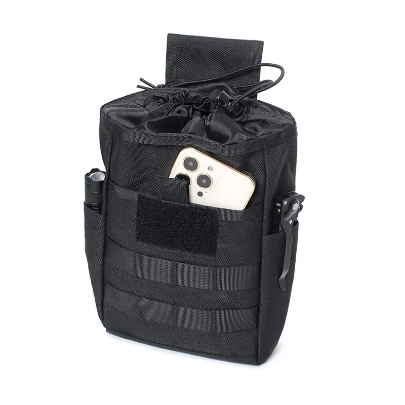 Bolsa de basura enrollable para revista, bolsillo plegable EDC, táctica, para deportes al aire libre, accesorio de caza, artículos diversos, bolsa de munición de recuperación Molle - imagen 3