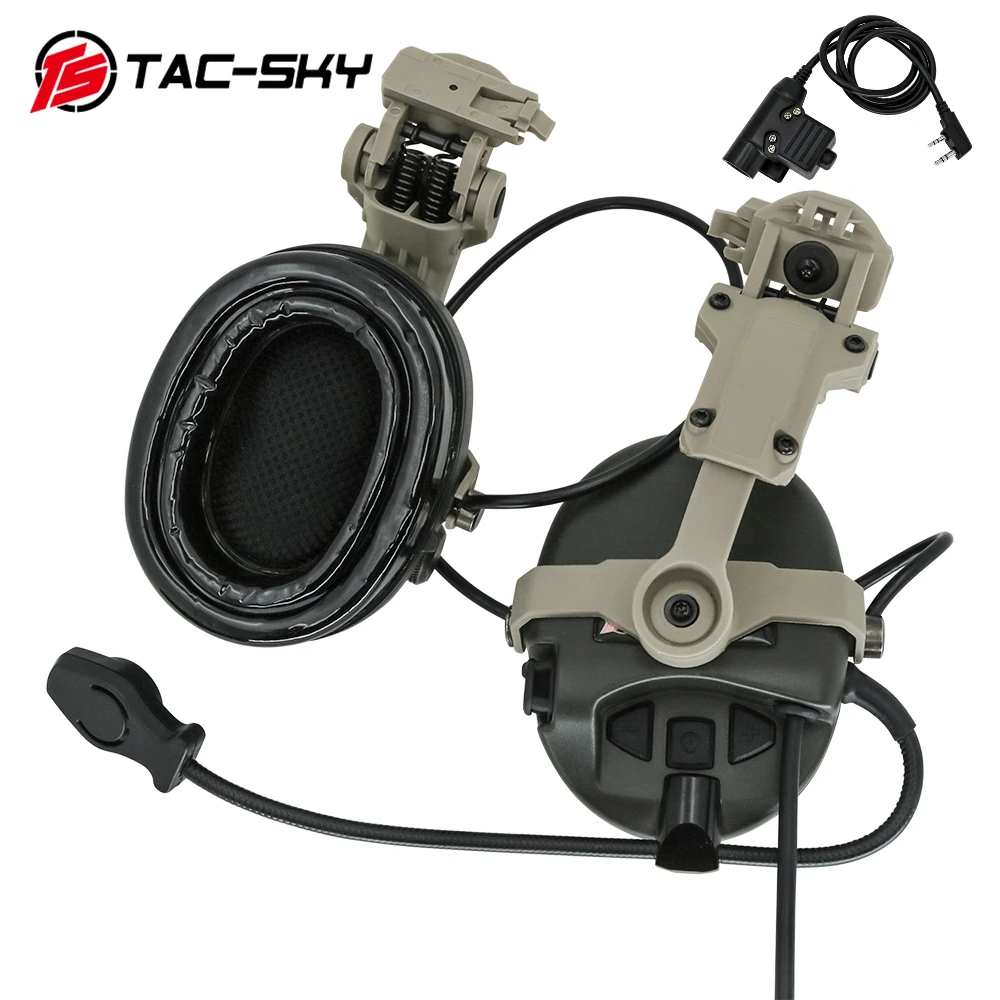 Auriculares MSASordin TAC-SKY Airsoft, protección auditiva para caza, deportes tácticos, soporte de riel de arco, reducción de ruido - imagen 3