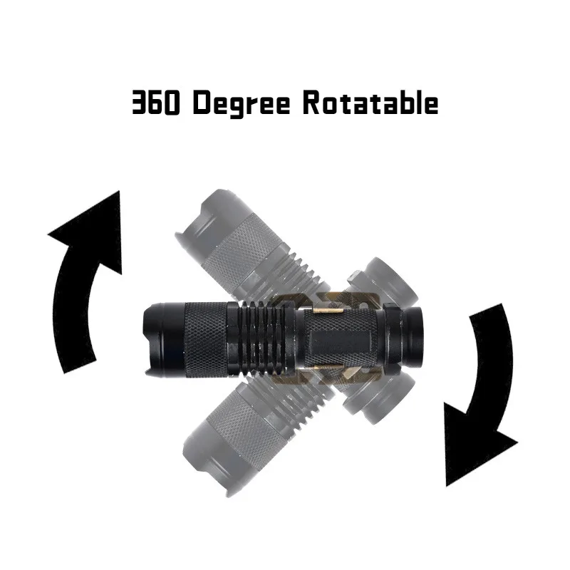 WADSN Chaleco de mochila táctica, sistema Molle, linterna de hombro, iluminación exterior, Flash de alto brillo, montañismo giratorio - imagen 2