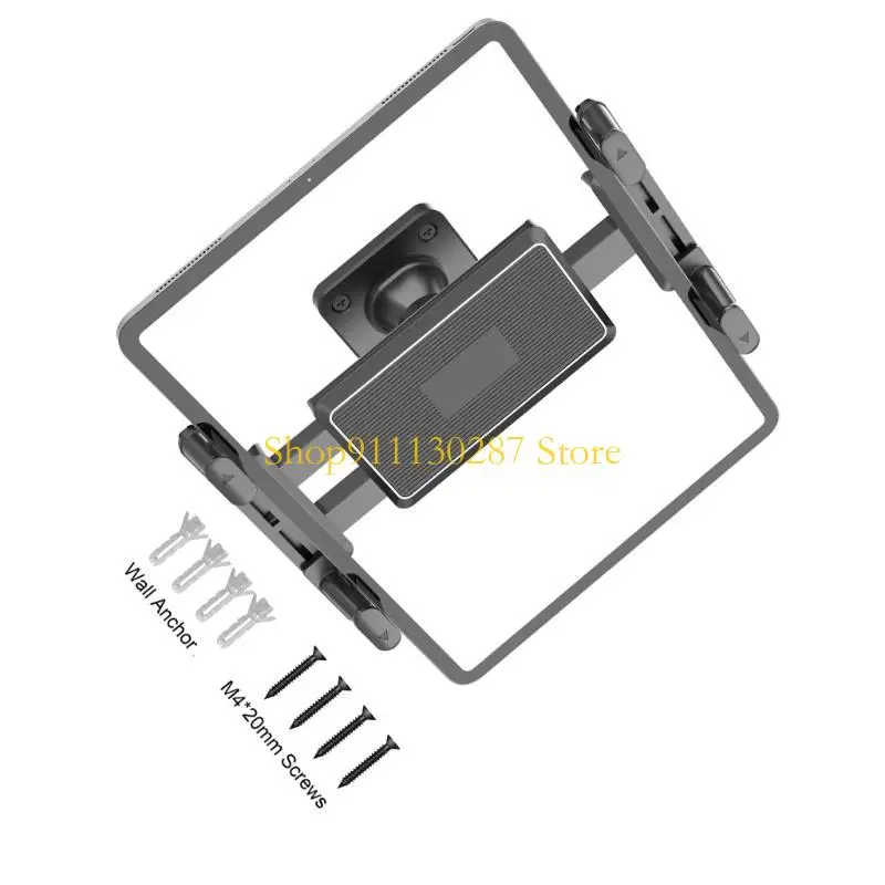 Soporte pared para ahorro espacio J1HC, para tabletas 4,7-15 pulgadas, teléfonos, construcción ABS - imagen 4