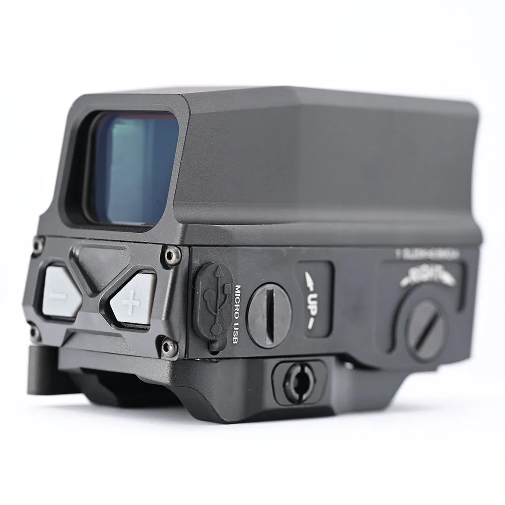 Colimador holográfico a prueba de golpes con punto rojo, soporte de riel de bloqueo rápido de 20mm para caza táctica y tiro al aire libre - imagen 5