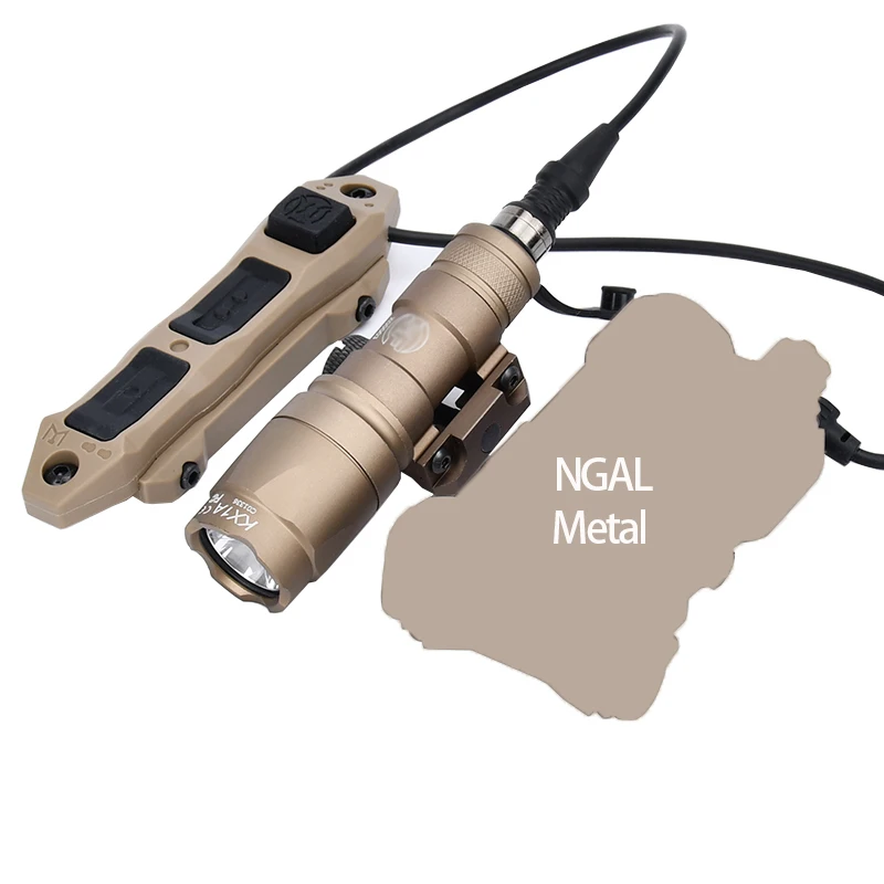 WADSN-luz estroboscópica táctica NGAL L3, luz LED blanca, caja de batería NGAL M300A/M600C, luz de explorador M600, linterna, juego de interruptor remoto de presión - imagen 2