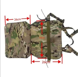 Placa balística NIJ IIIA MOLLE protección zona pélvica táctica