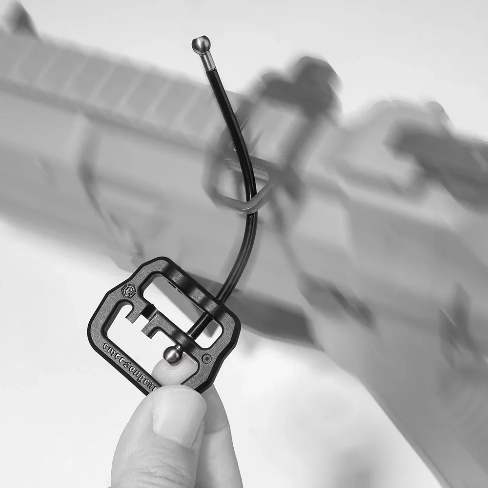 Emersongear para FRO Gunsling, bucle de alambre Universal, instrumento táctico Universal, cuerdas colgantes, Clips de anillo para colgar, caza y Camping - imagen 5