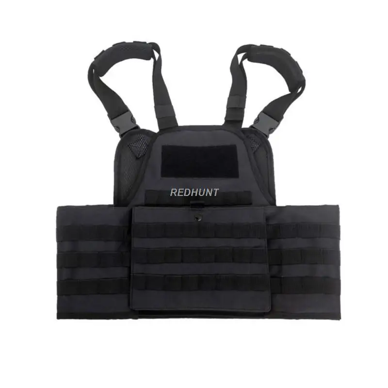 Chaleco táctico de seguridad, accesorio Modular para entrenamiento de combate, caza, ajustable, malla transpirable, MOLLE - imagen 5