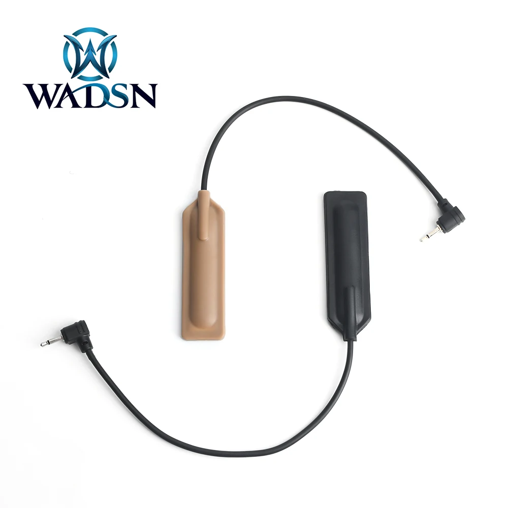 WADSN Airsoft táctico PEQ15 DBAL-A2 interruptor de Control de cola láser linterna táctica interruptor de presión remota botón interruptor de caza - imagen 2