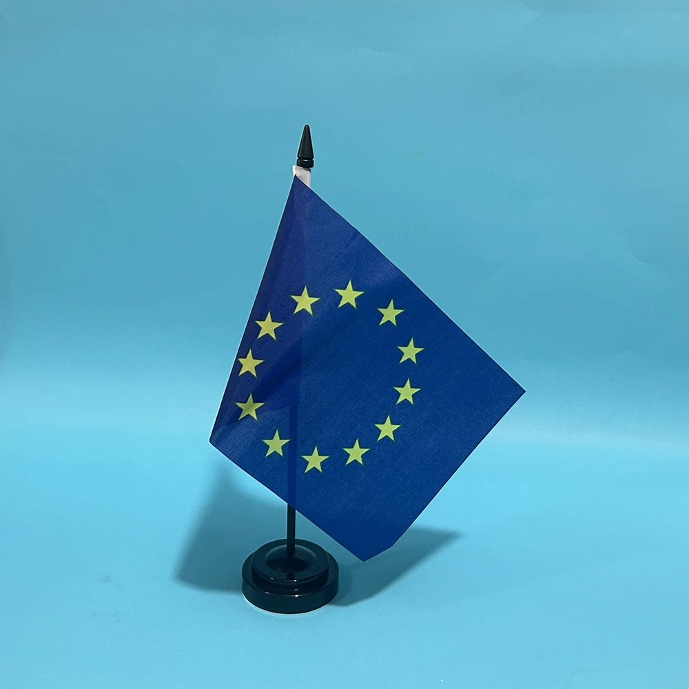 Bandera SKY Unión Europea sobremesa – Poliéster para oficina - imagen 3