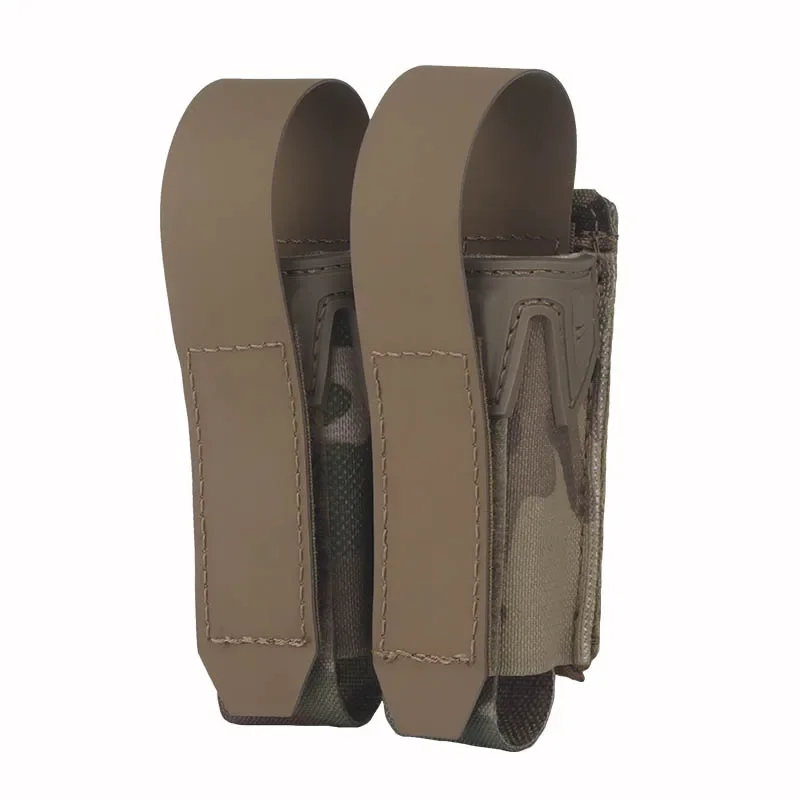 SINAIRSOFT-bolsa doble Mag de 9MM, estilo camuflaje, bolsa para revista de pistola, MOLLE, chaleco de caza Airsoft de liberación rápida, cinturón táctico - imagen 3