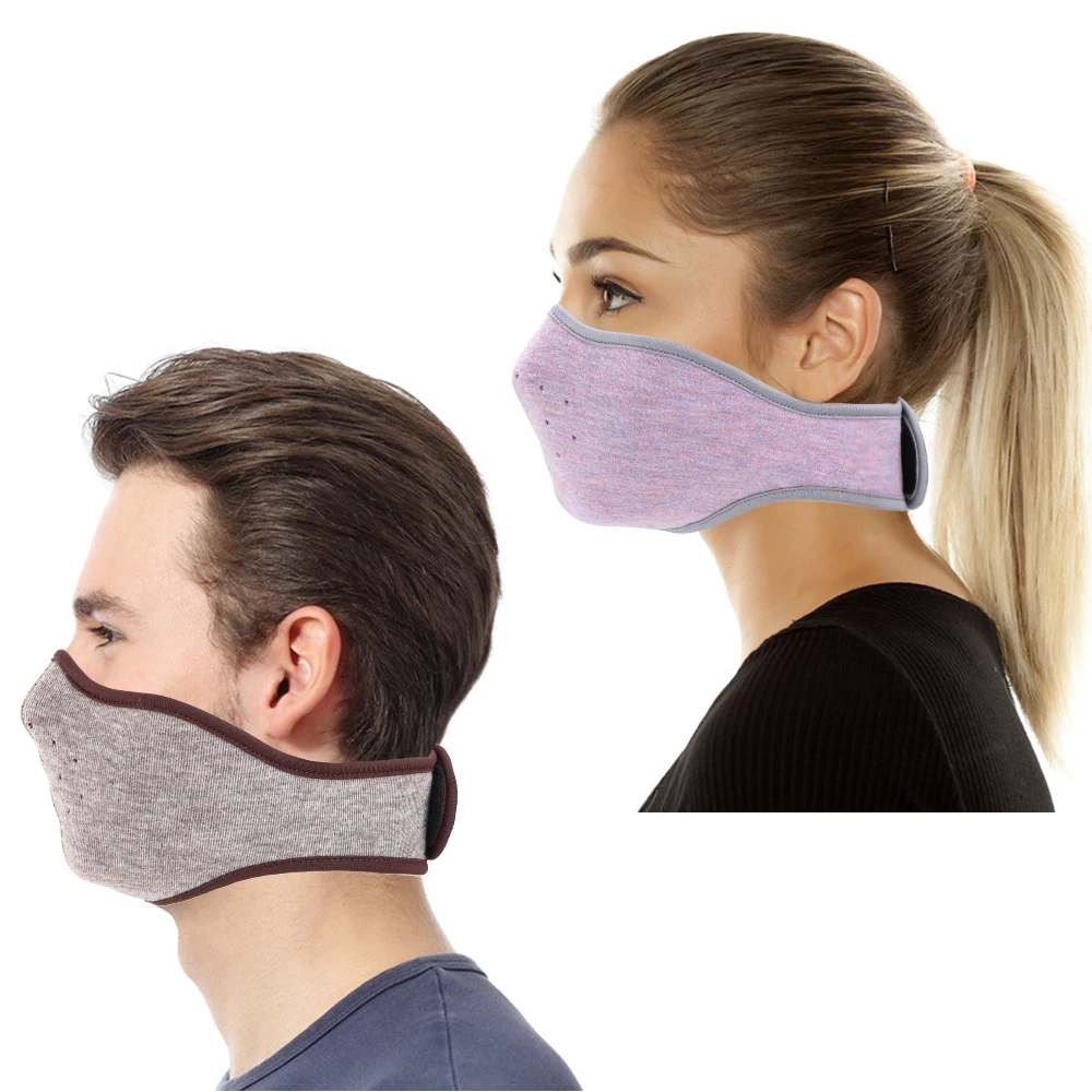 Bufanda térmica de lana para hombre y mujer, mascarilla de media cara a prueba de viento para deportes de ciclismo, pesca, esquí, caza, correr y Snowboard, Invierno - imagen 3