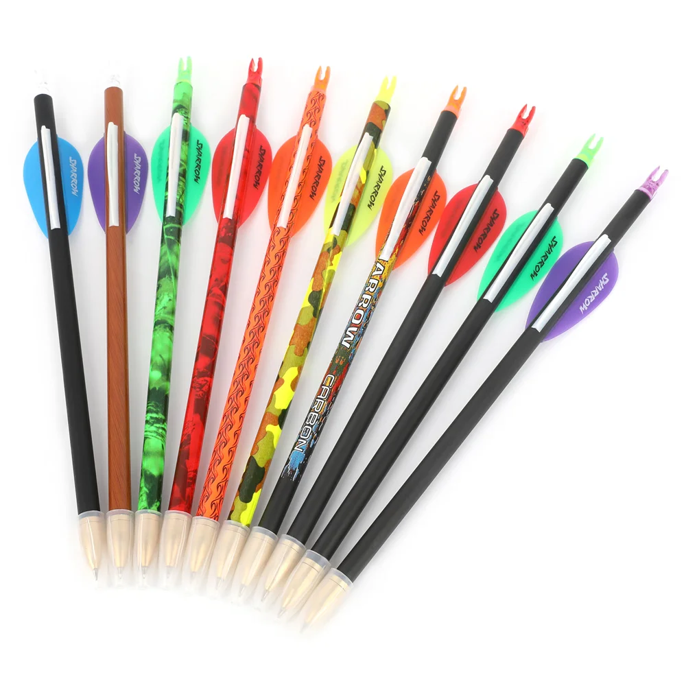 Pluma de flecha de tiro con arco, 23,3 cm, con eje de carbono, regalo único, cazadores, deportistas, 10 colores, recarga opcional, paquete hermoso reemplazable - imagen 3