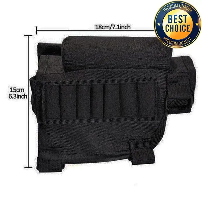 Soporte para balas de escopeta para caza al aire libre, bolsa para munición de pistola y Rifle de 98K, bolsa táctica para reposa mejillas, paquete de culata - imagen 3