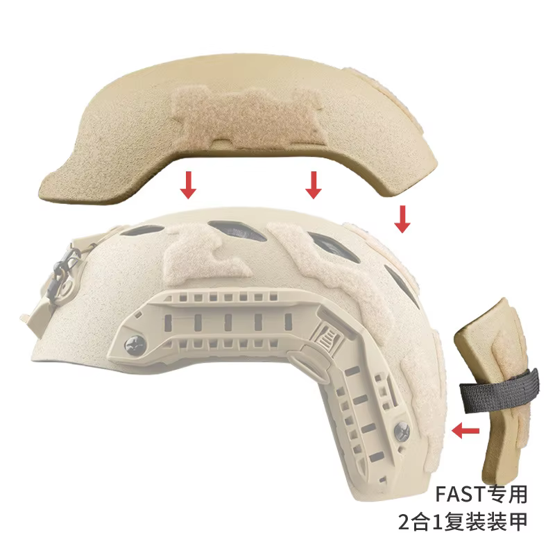 Casco balístico rápido FTHS con protección NIJ IIIA en UHMW-PE