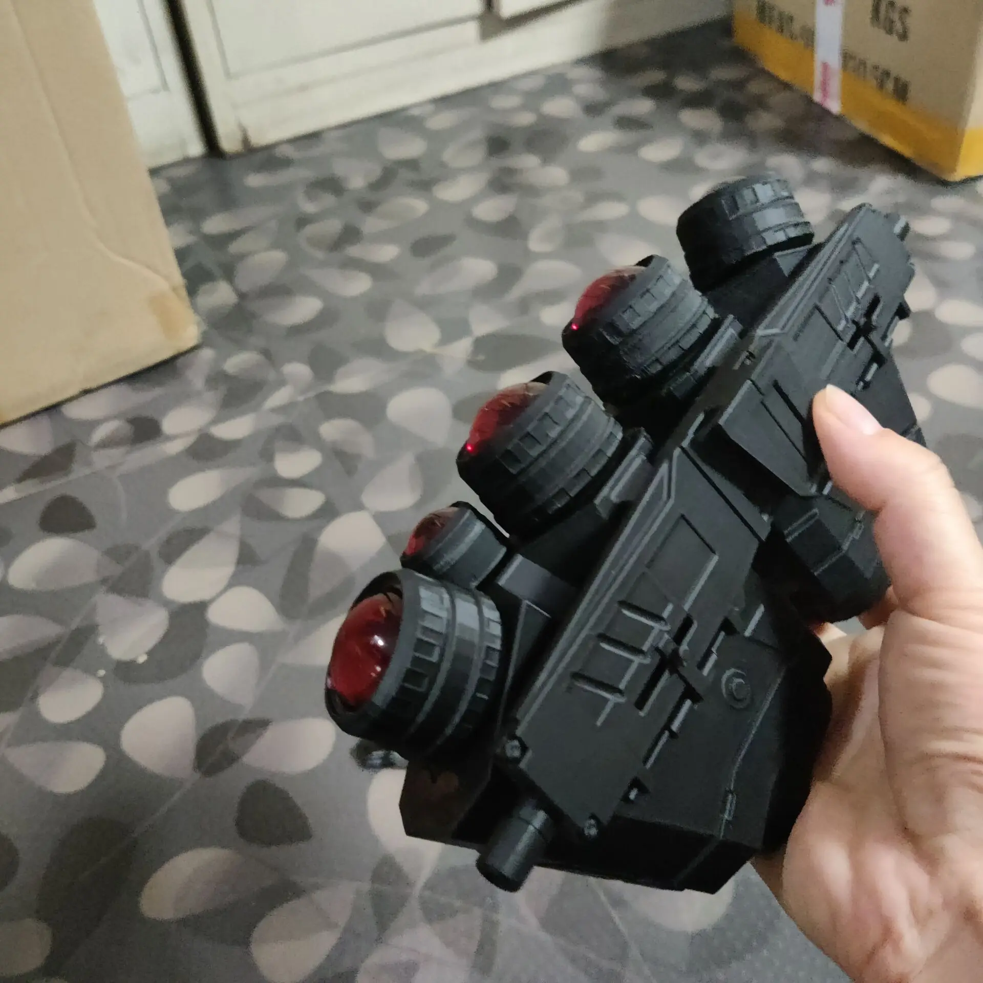 Modelo de impresión 3D de paintball de caza, dispositivo de visión nocturna de seis ojos GPNVG, versión no funcional, accesorios de Cosplay - imagen 4