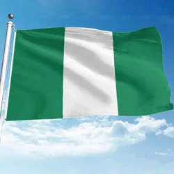 5 unids/lote bandera nacional de Nigeria 90x150cm bandera de Nigeria bandera nacional de la República Federal de Nigeria al por mayor
