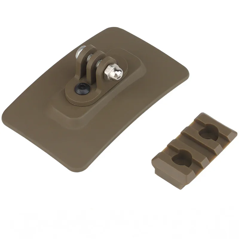 Casco táctico, placa de instalación rápida, sujetadores de gancho y bucle, dispositivo de visión nocturna Universal, adaptador de base giratoria - imagen 3