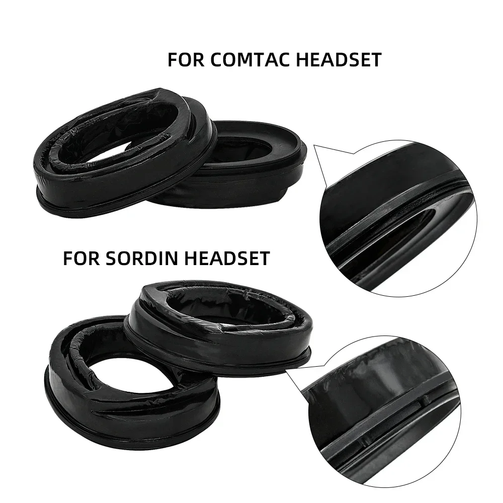 Almohadillas tácticas de silicona para auriculares tácticos MSA Sordin, auriculares Airsoft con cancelación de ruido, orejeras para caza y tiro - imagen 5