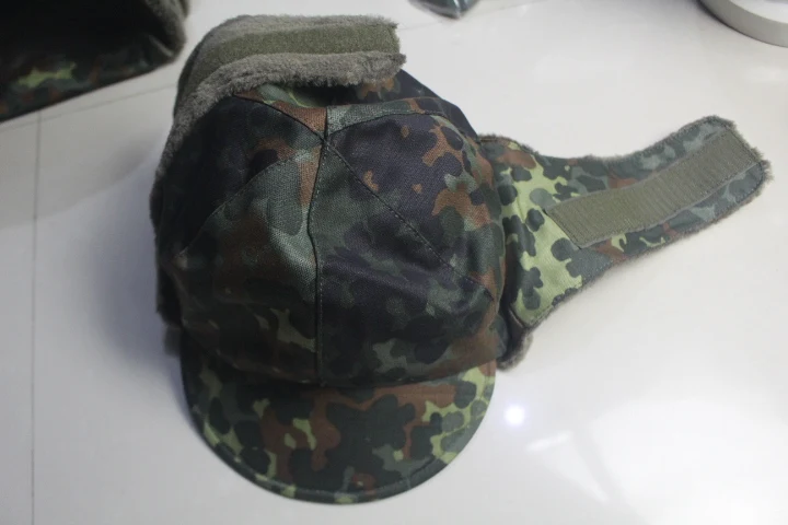 Gorra térmica camuflaje flecktarn combate protección orejas - imagen 3