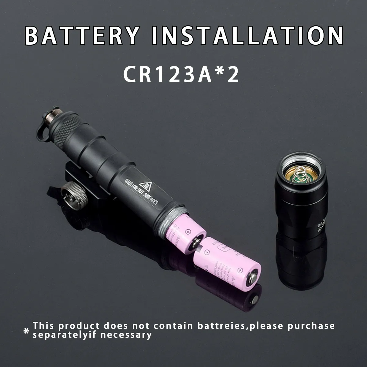 Luz exploradora táctica SureFire M600 M600B M600C interruptor de doble presión Airsoft AR15 Rifle caza arma linterna LED SF lámpara de pistola - imagen 5